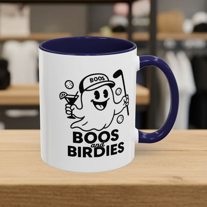 Boos and Birdies - Golf Mug - 11oz in Navy