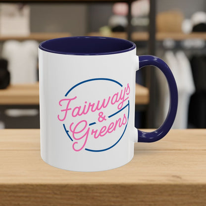 Fairways & Greens - Golf Mug - 11oz in Navy