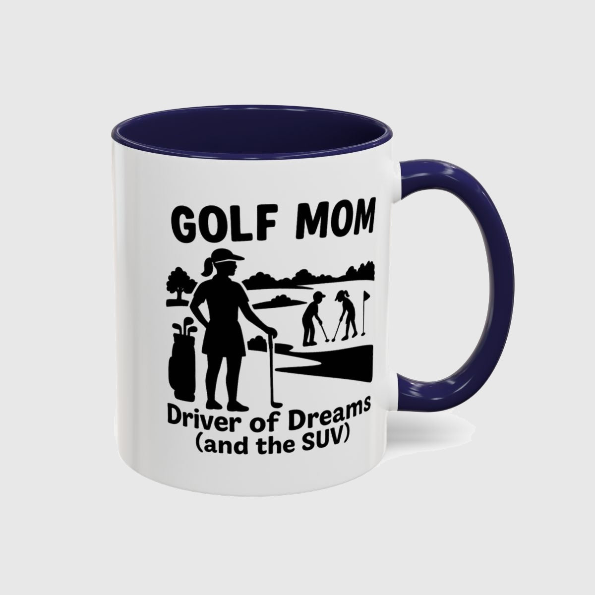 Golf Mom - Golf Mug in Navy