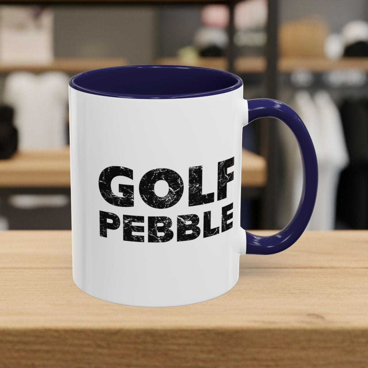 Golf Pebble - Golf Mug - 11oz in Navy