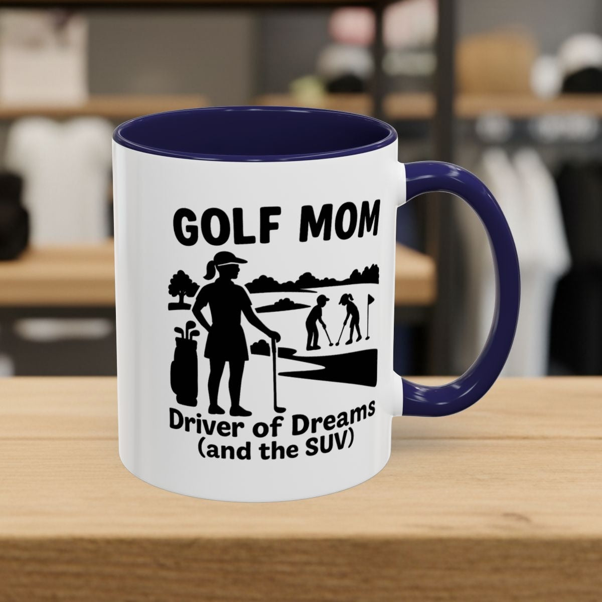Golf Mom - Golf Mug - 11oz in Navy
