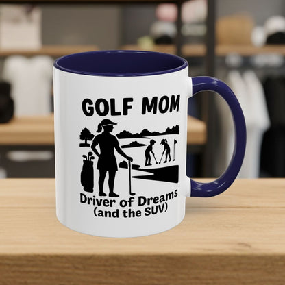 Golf Mom - Golf Mug - 11oz in Navy