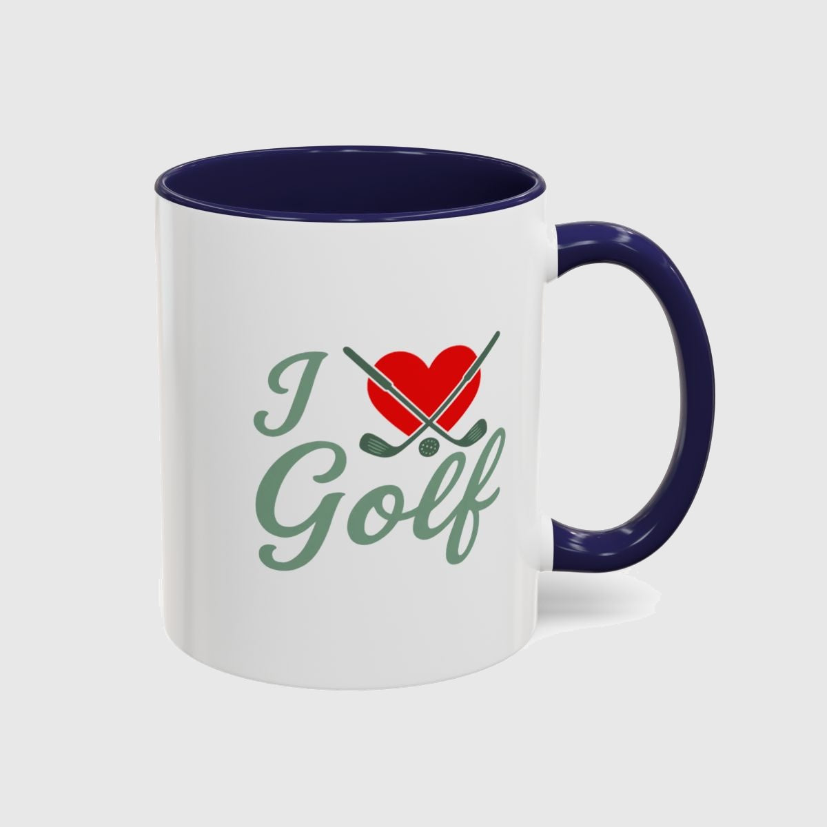 I Love Golf - Golf Mug in Navy