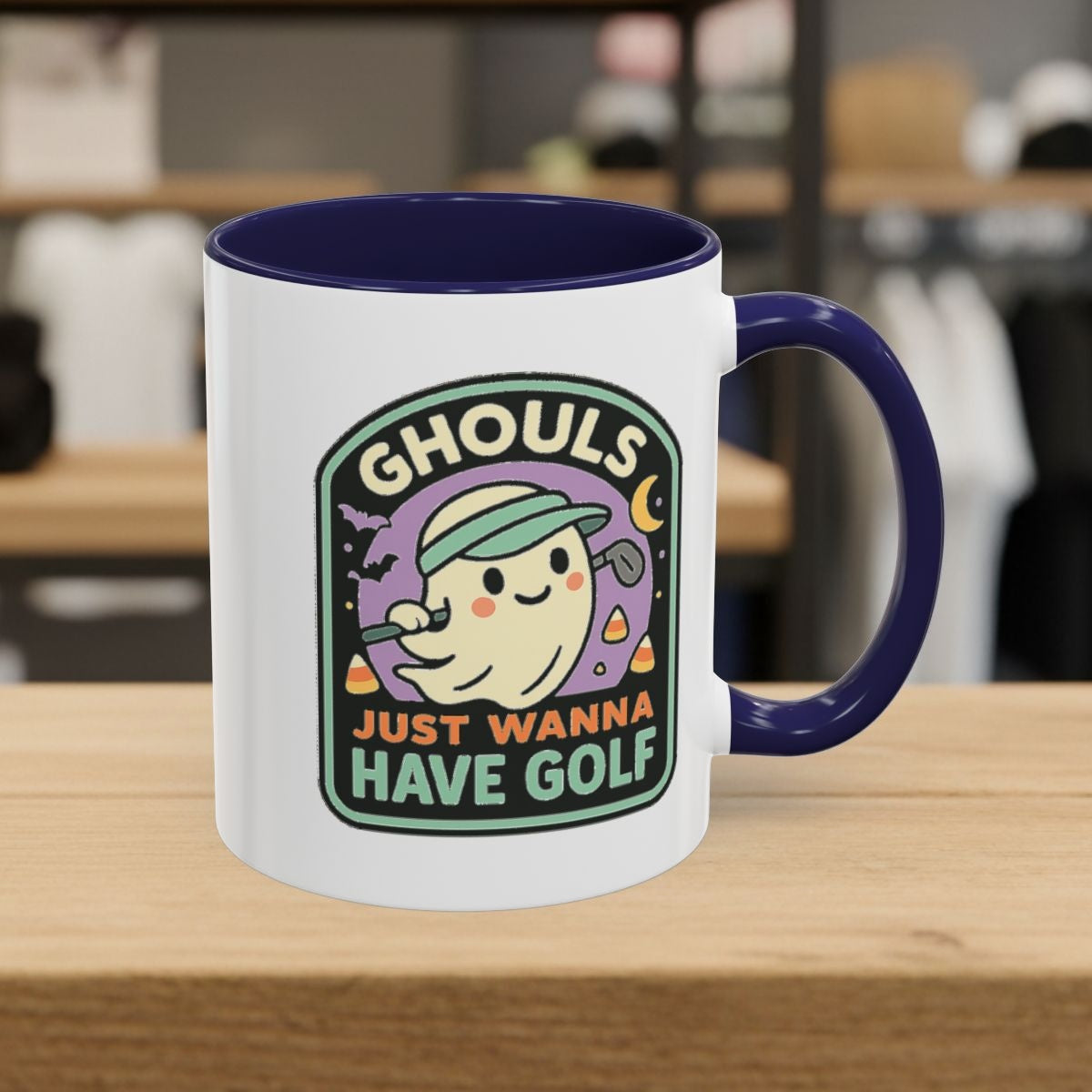 Ghouls Just Wanna Have Golf - Golf Mug - 11oz in Navy