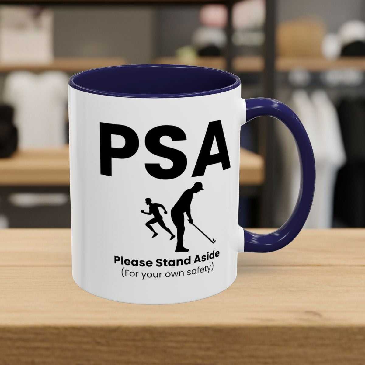 PSA - Please Stand Aside - Golf Mug - 11oz in Navy