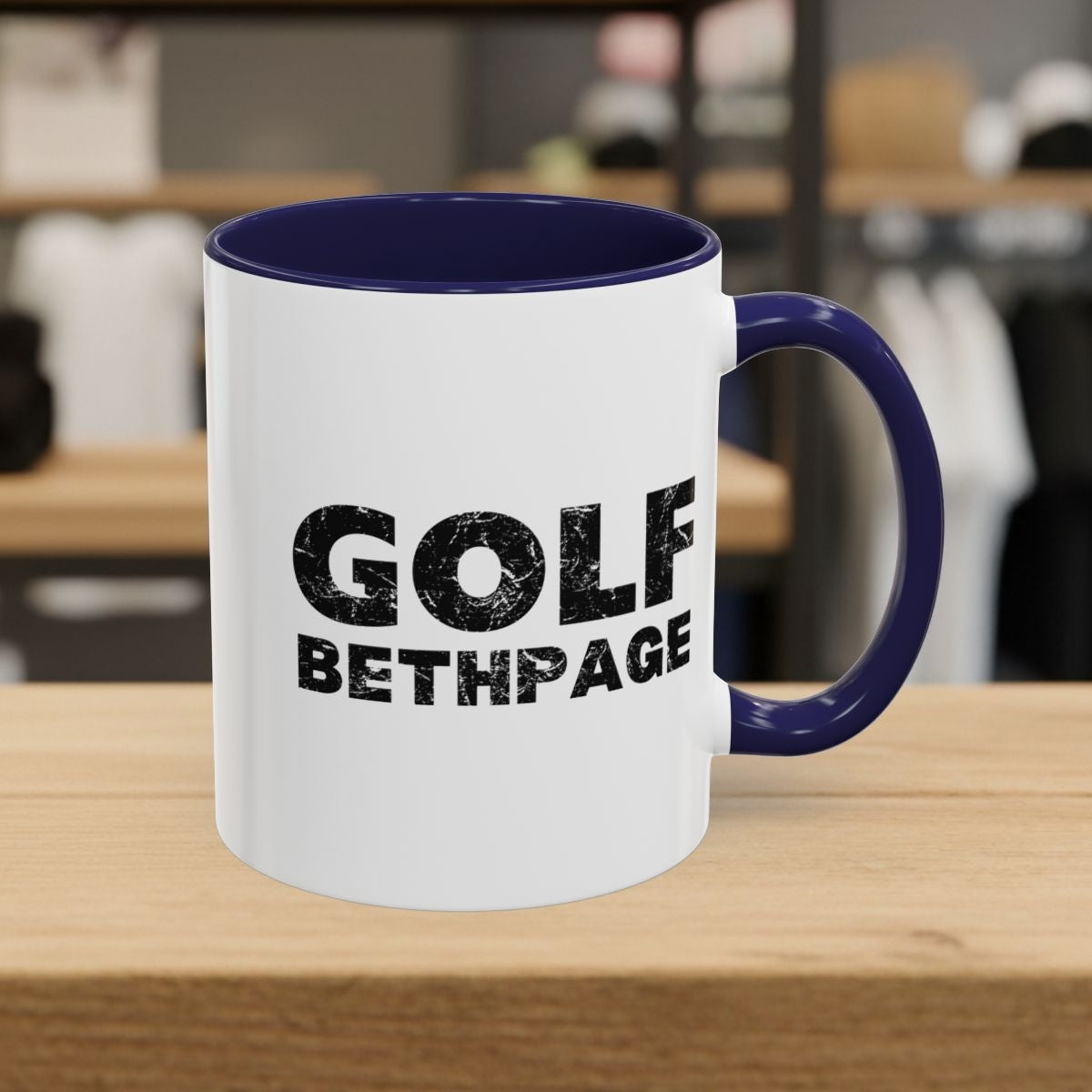 Golf Bethpage - Golf Mug - 11oz in Navy