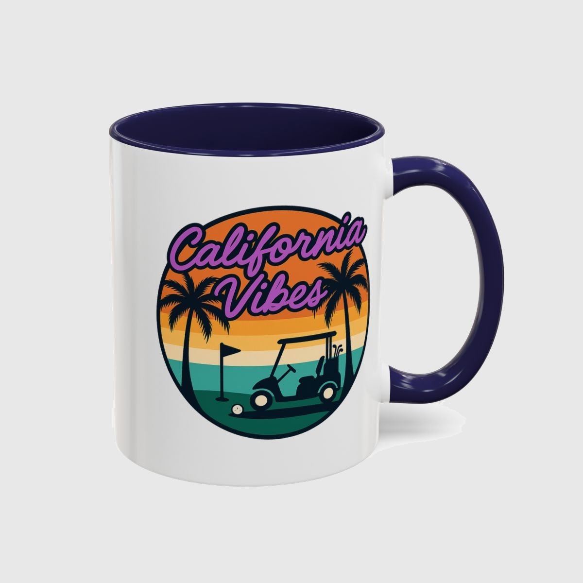 Golf Vibes - California Coast Edition - Golf Mug in Navy