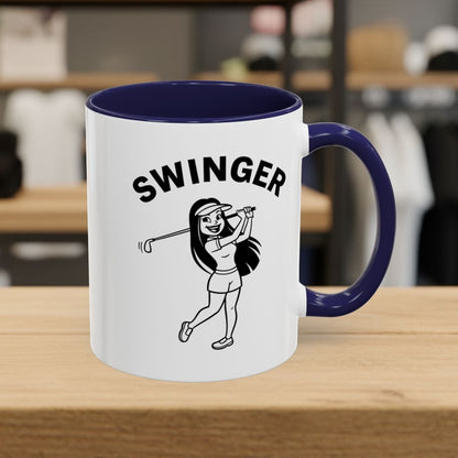 Retro Swinger Women's - Golf Mug - 11oz in Navy