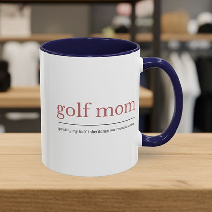 Golf Mom: Inheritance - Golf Mug - 11oz in Navy