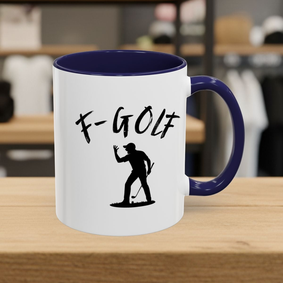 F-Golf (Male) - Golf Mug - 11oz in Navy