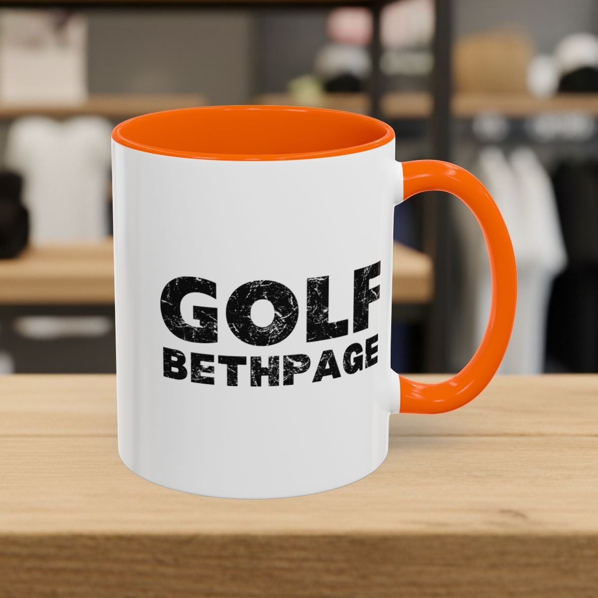 Golf Bethpage - Golf Mug - 11oz in Orange