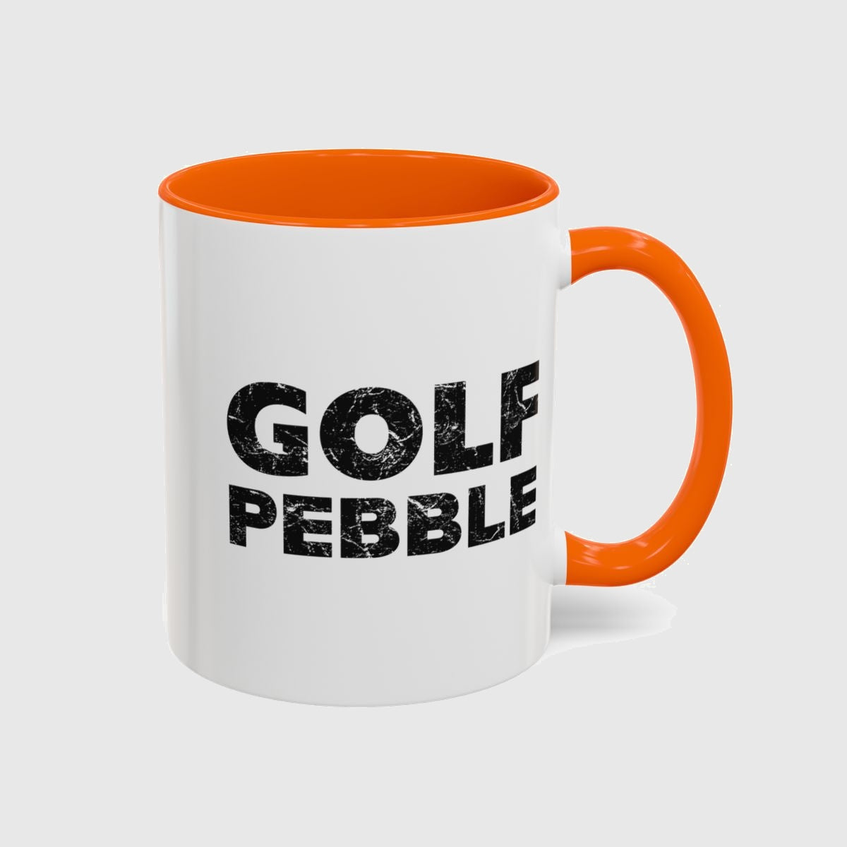 Golf Pebble - Golf Mug in Orange