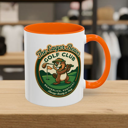 THE EAGER BEAVER GOLF CLUB - Golf Mug in Orange