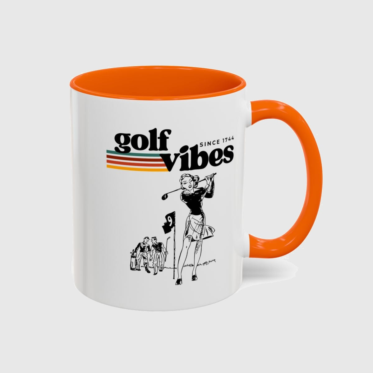 Golf Vibes Retro - Golf Mug in Orange