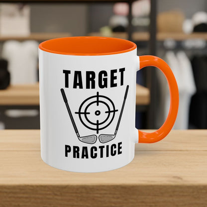 Target Practice - Golf Mug - 11oz in Orange