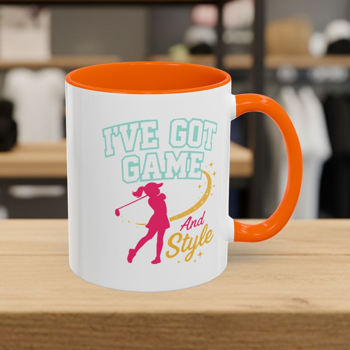 I've Got Game And Style - Golf Mug - 11oz in Orange