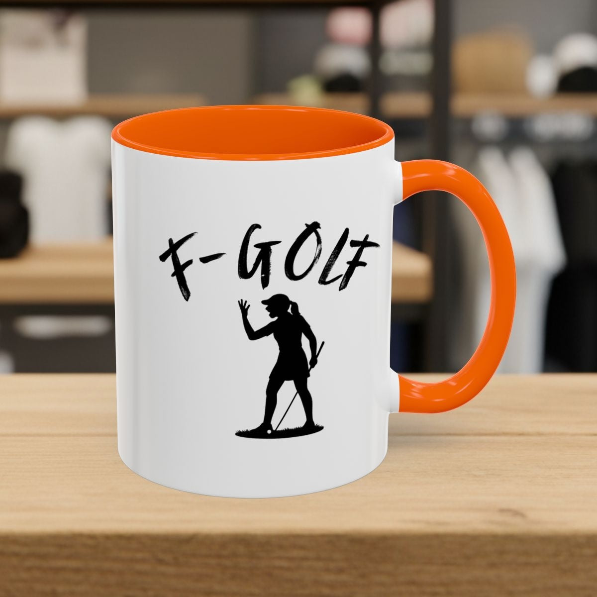 F-Golf (Female) - Golf Mug - 11oz in Orange