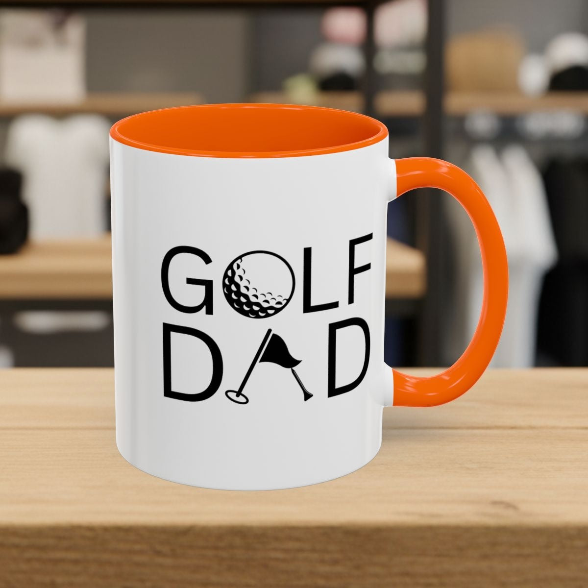 Golf Dad - Golf Mug - 11oz in Orange