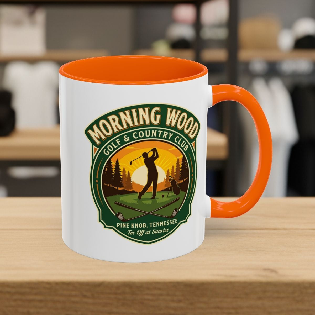 MORNING WOOD GOLF & COUNTRY CLUB - Golf Mug in Orange