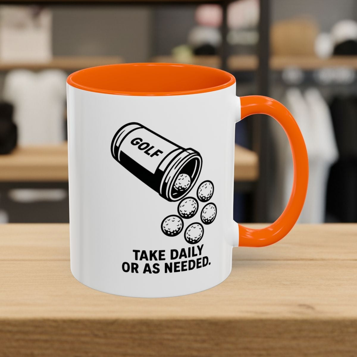 Golf Prescription - Golf Mug - 11oz in Orange