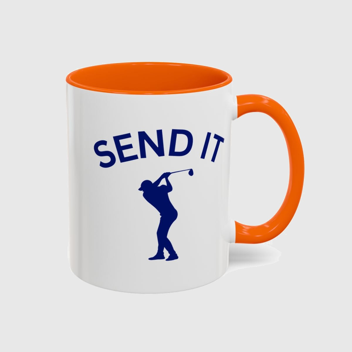 SEND IT (Male) - Golf Mug in Orange