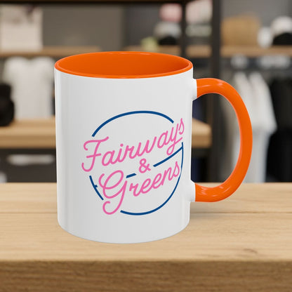 Fairways & Greens - Golf Mug - 11oz in Orange
