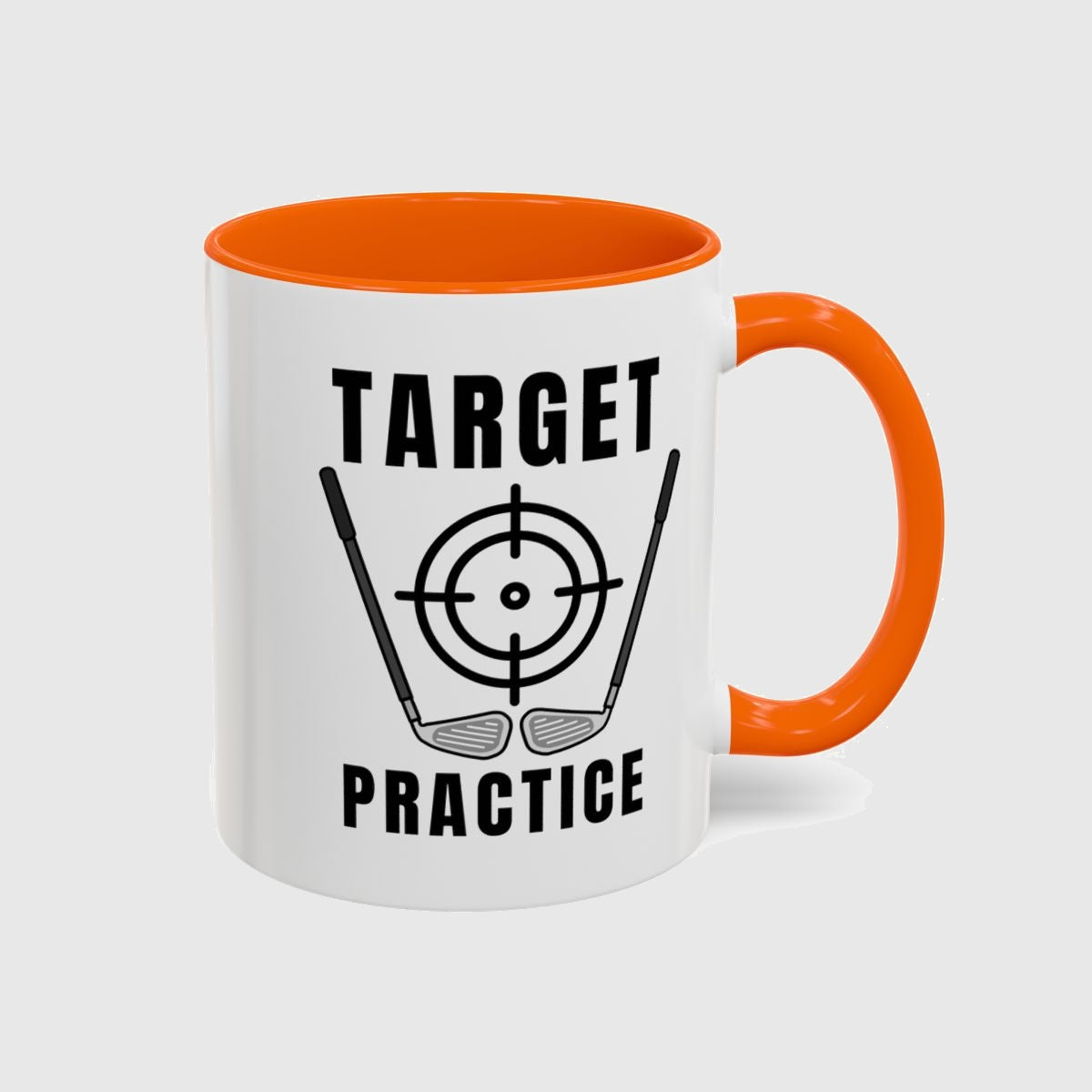 Target Practice - Golf Mug in Orange