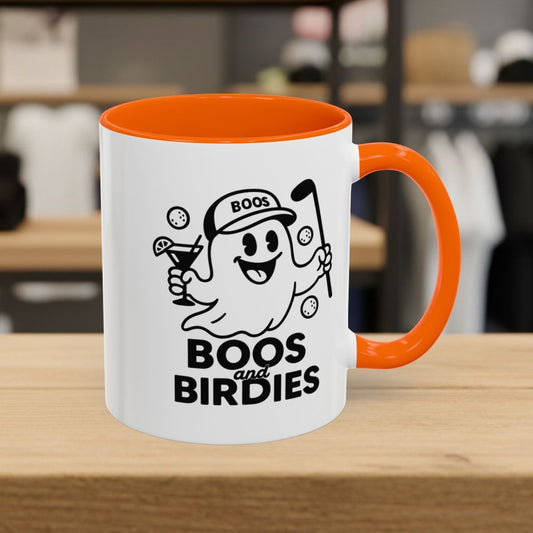 Boos and Birdies - Golf Mug - 11oz in Orange