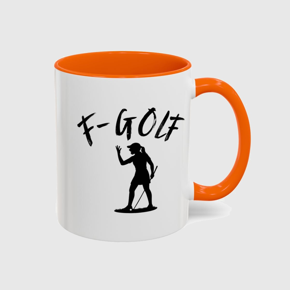 F-Golf (Female) - Golf Mug in Orange