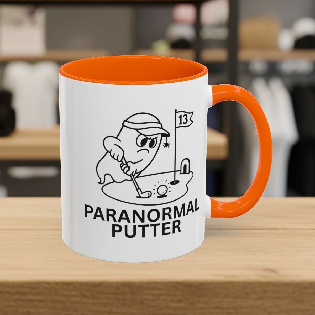 Paranormal Putter - Golf Mug - 11oz in Orange