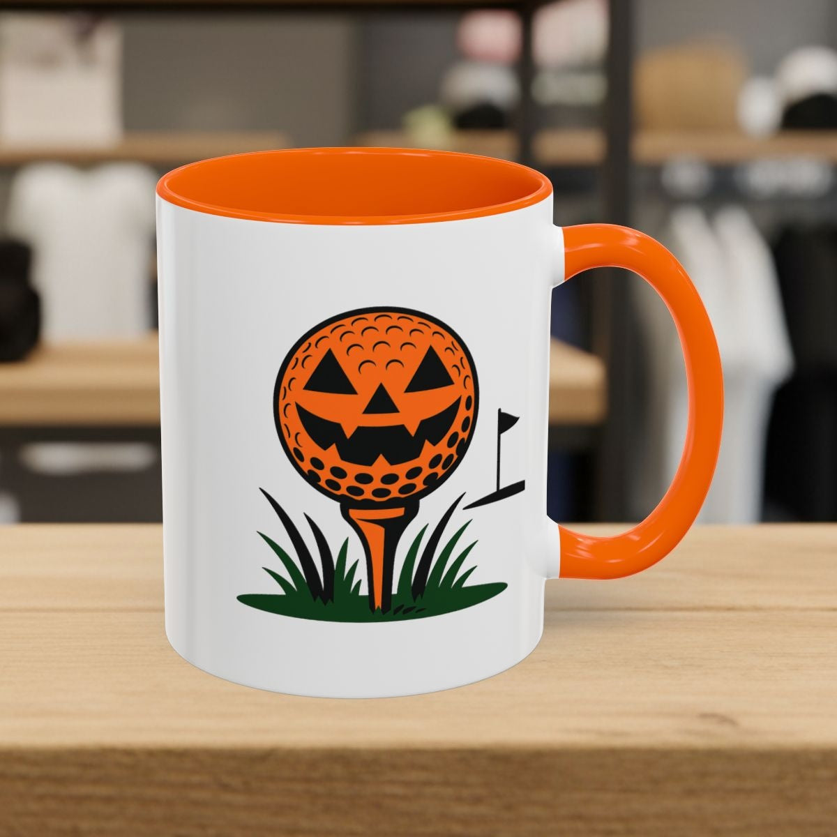 Tee Time Terror - Golf Mug - 11oz in Orange