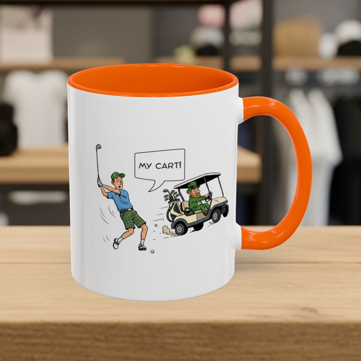 My Cart! - Golf Mug - 11oz in Orange