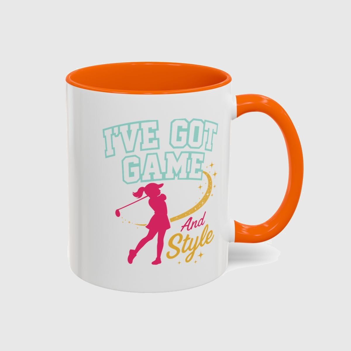 I've Got Game And Style - Golf Mug in Orange