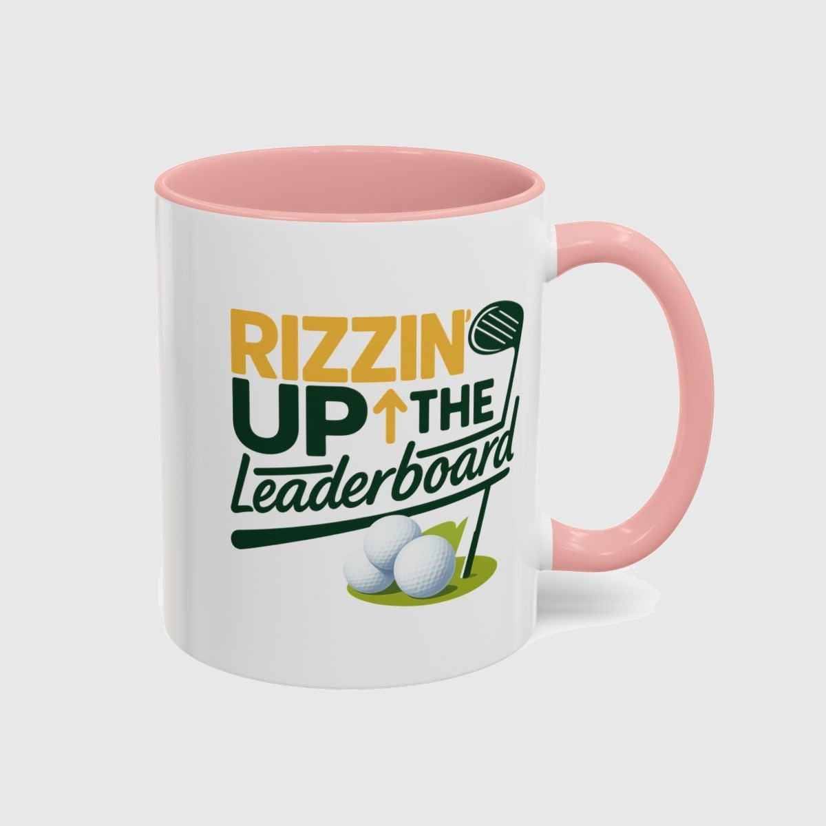 Rizzin' Up The Leaderboard - Golf Mug in Pink