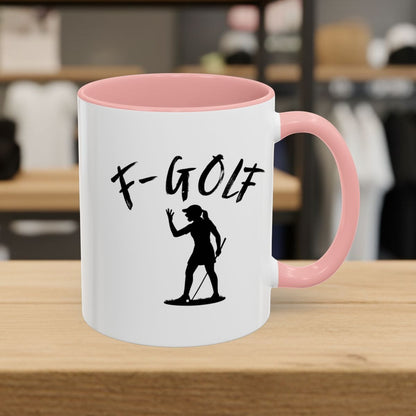 F-Golf (Female) - Golf Mug - 11oz in Pink