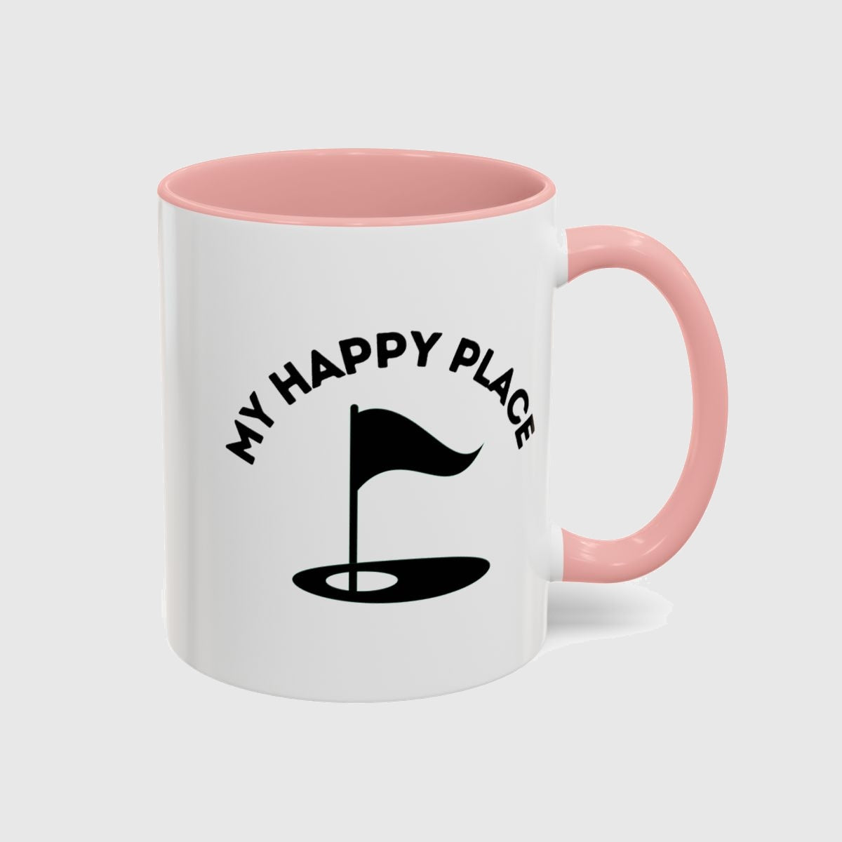 My Happy Place - Golf Mug in Pink