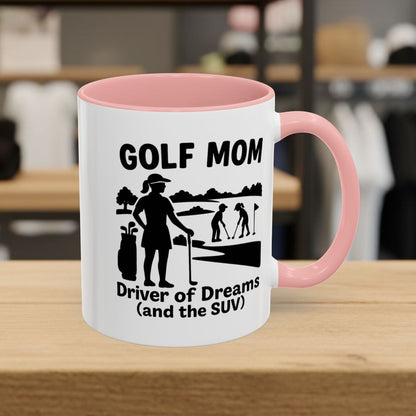Golf Mom - Golf Mug - 11oz in Pink