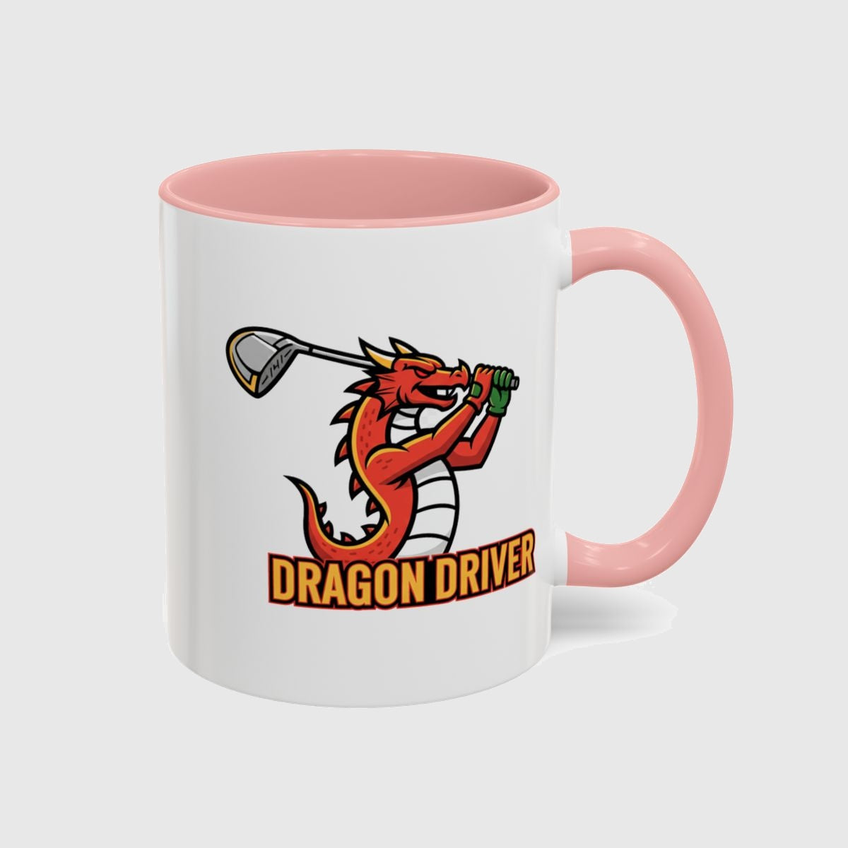 Dragon Driver - Golf Mug in Pink