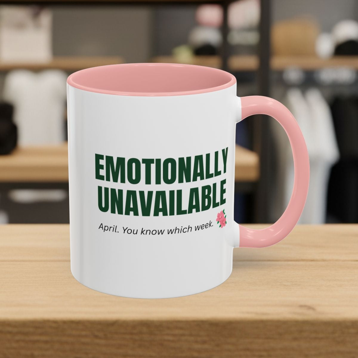 Emotionally Unavailable - Golf Mug in Pink