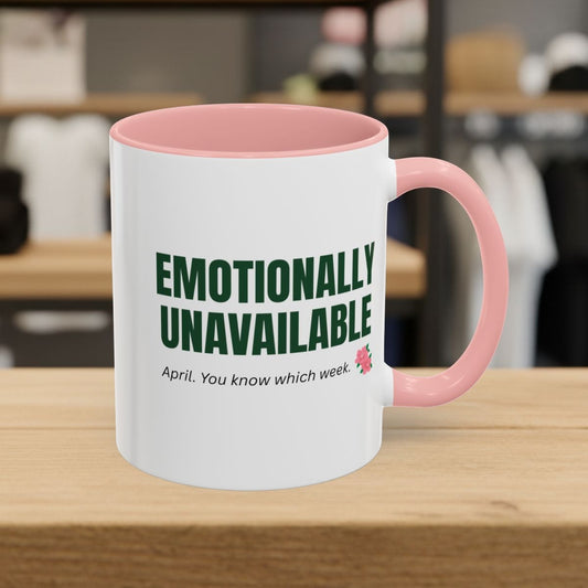 Emotionally Unavailable - Golf Mug in Pink