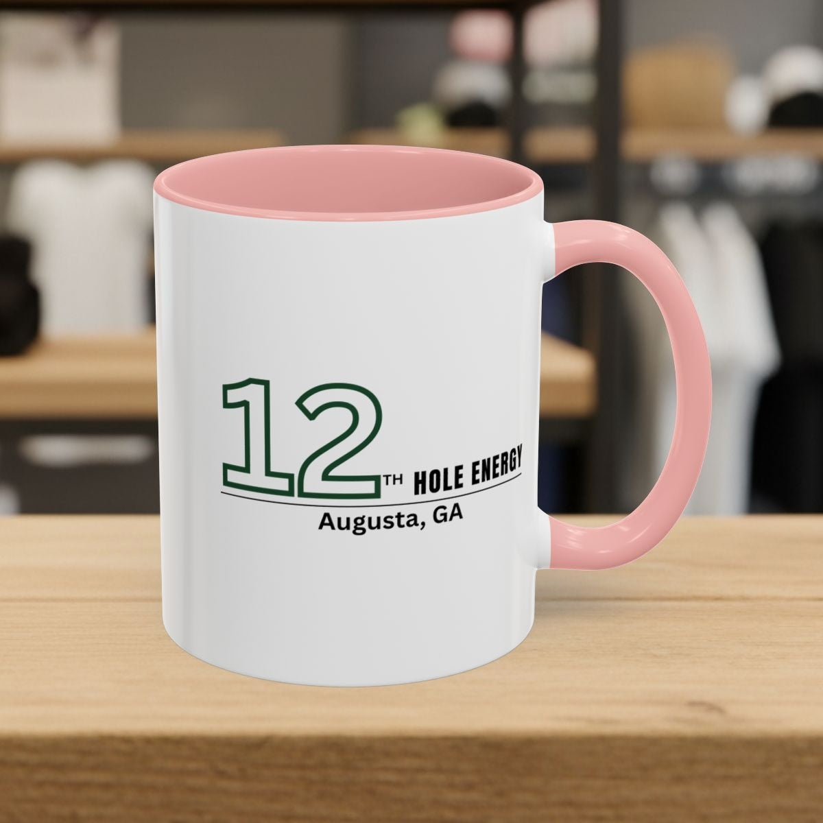 12th Hole Energy - Golf Mug in Pink