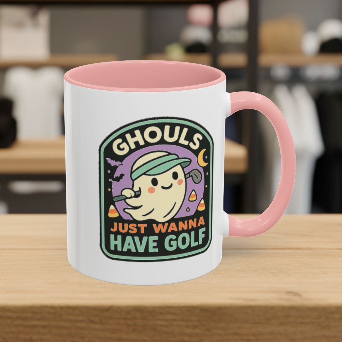 Ghouls Just Wanna Have Golf - Golf Mug - 11oz in Pink