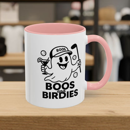 Boos and Birdies - Golf Mug - 11oz in Pink