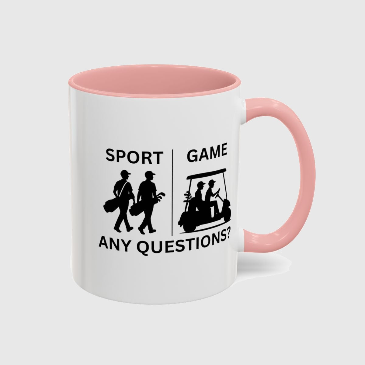 SPORT vs. GAME (Male) - Golf Mug in Pink