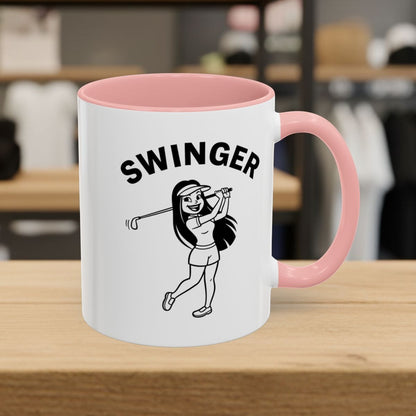 Retro Swinger Women's - Golf Mug - 11oz in Pink