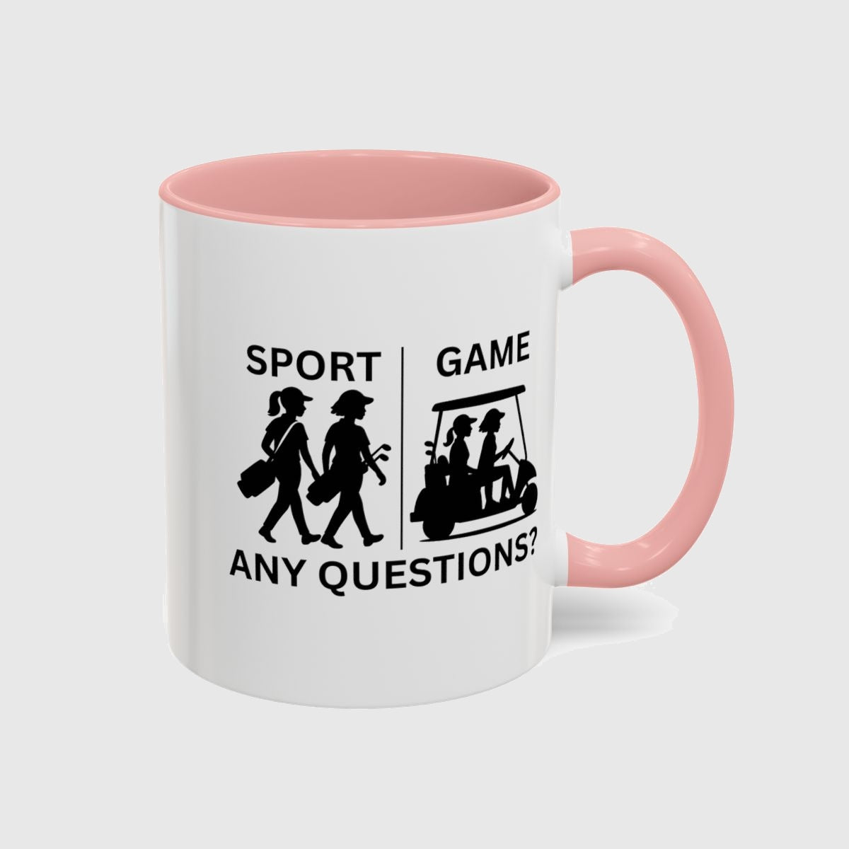 SPORT vs. GAME (Female) - Golf Mug in Pink
