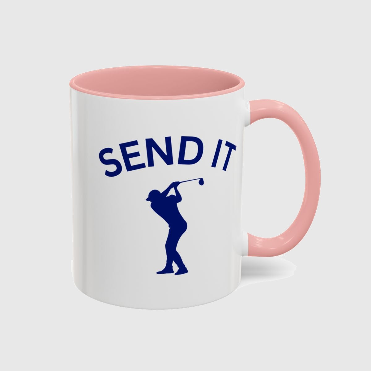SEND IT (Male) - Golf Mug in Pink