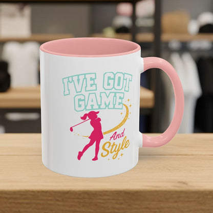 I've Got Game And Style - Golf Mug - 11oz in Pink