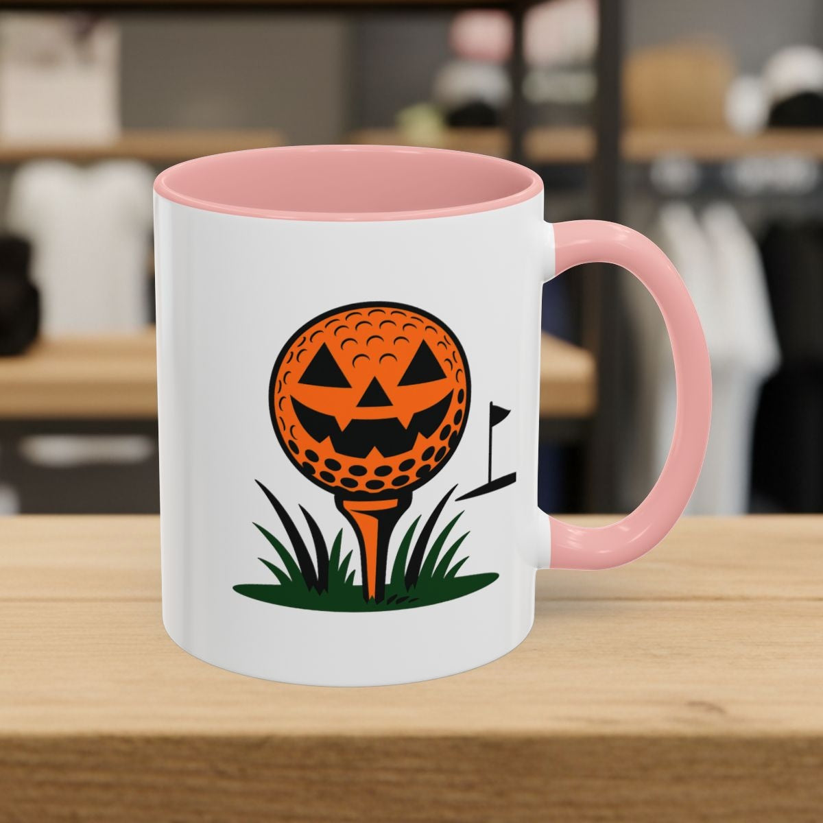 Tee Time Terror - Golf Mug - 11oz in Pink