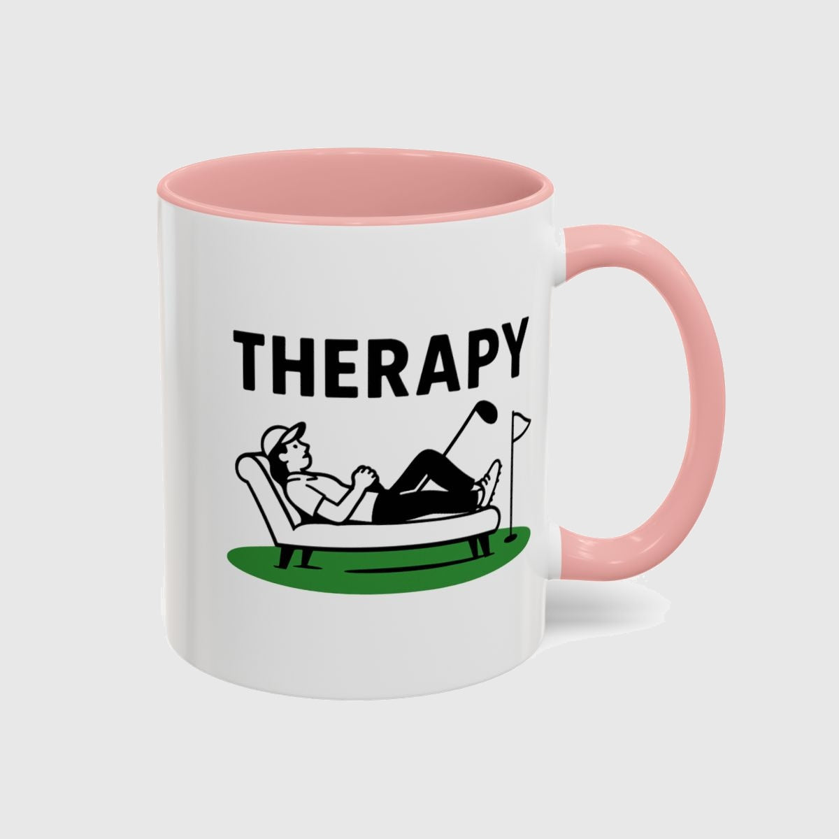 Golf Therapy - Golf Mug in Pink